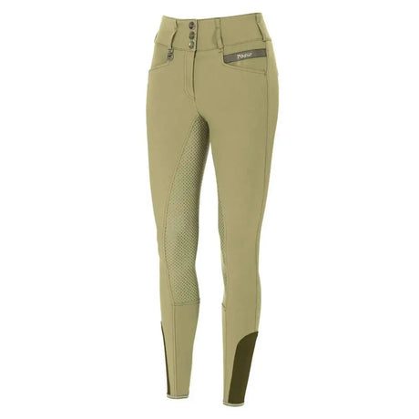 Pikeur Candela Full Grip Seat High Waisted Breeches - Beige UK 24" Riding Breeches Barnstaple Equestrian Supplies