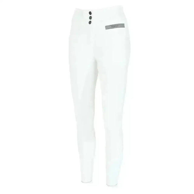 Pikeur Candela Full Grip Seat High Waisted Breeches - White German 32/ Ladies 4 Breeches
