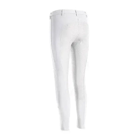 Pikeur Lucinda Grip S7 Full Seat Competition Breeches in White White German 38/ Ladies 10 Riding Breeches Barnstaple Equestrian Supplies