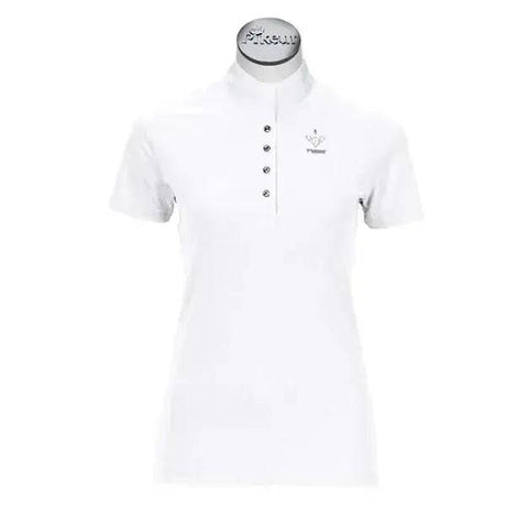 Pikeur Show Shirt Half Sleeve White White German 36 / Ladies UK 8 / 32&quot; Bust Pikeur Show Shirts Barnstaple Equestrian Supplies