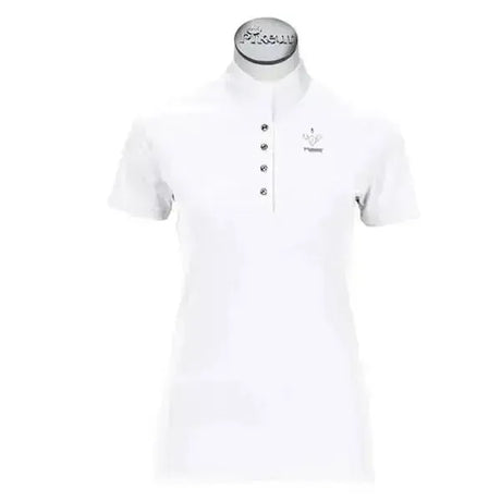 Pikeur Show Shirt Half Sleeve White White German 36 / Ladies 8 / 32&Quot; Bust Show Shirts