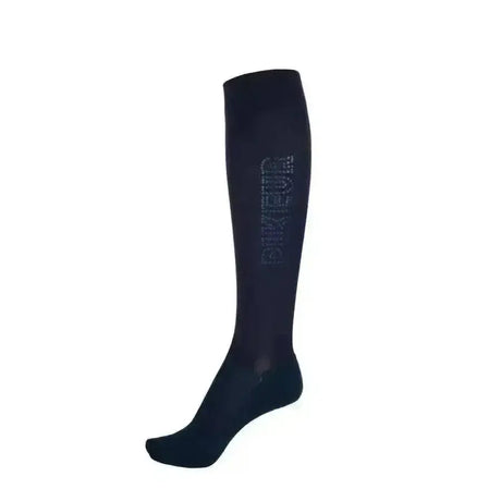 Black pikeur socks knee with subtle primeur logo and sequins riding socks knee length for riding use