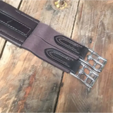 Plain Atherston Elasticated Leather Girths Black 50" / 125Cm Girths
