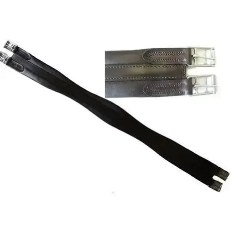 Plain Atherston Non Elasticated Leather Girths Black 36" Girths