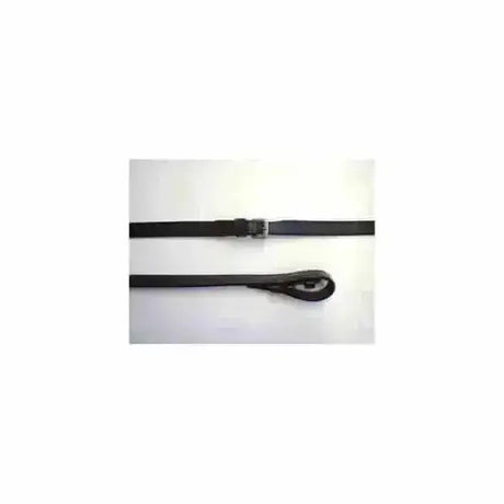 Black leather plain english leather reins with silver-toned buckle made from walsall sedgwicks leather