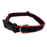 Plastic Buckle Quick Release Webbing Dog Collar Black Small 