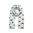 Platinum Blaze Printed Horse Scarf White Headwear & Neckwear