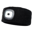Black platinum kelty led headband with square built-in light perfect for winter nights outdoor use