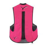 Bright pink and black point two proair equestrian air vest with mesh side pockets and central ventilation for comfortable fit