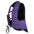 Point two proair purple equestrian air vest with black mesh lining adjustable straps and comfortable fit