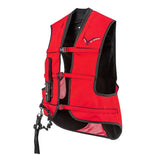 Point two proair red equestrian air vest with comfortable fit mesh lining adjustable straps and side pockets