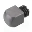 Gray hexagonal polo studs ss010 with threaded black screw end designed for soft conditions use