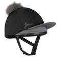 Pom Hat Silk Black LeMeiux Hat Silks Barnstaple Equestrian Supplies