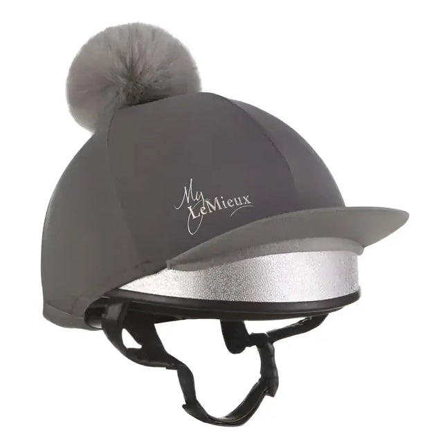 Pom Hat Silk Slate Grey Hat Silks Barnstaple Equestrian Supplies