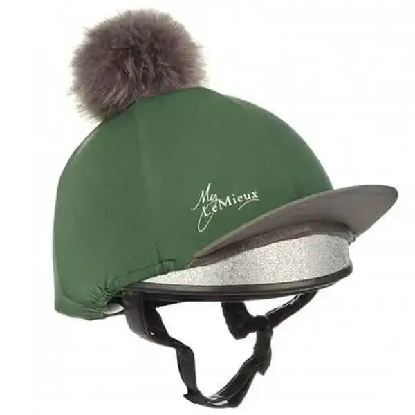 Pom Hat Silks Hunter Green Hat Silks Barnstaple Equestrian Supplies