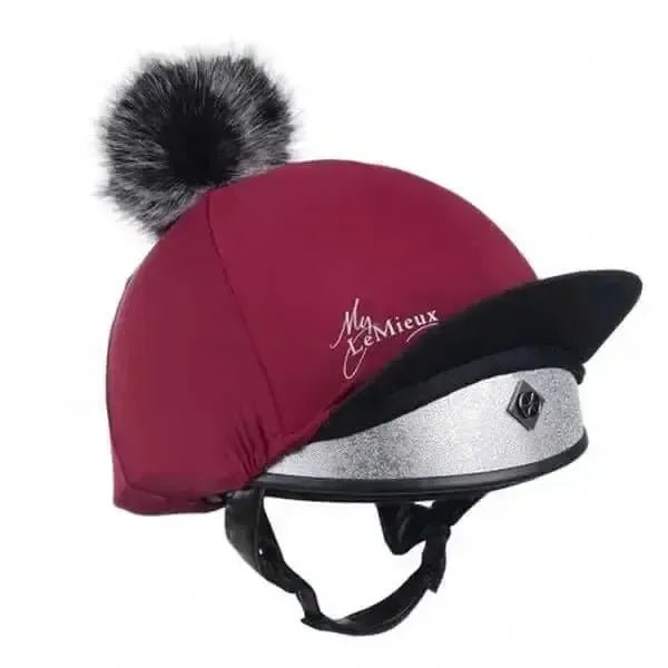 Pom Hat Silks Mulberry LeMieux Hat Silks