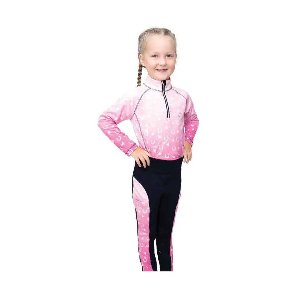 Pony Fantasy Base Layer by Little Rider Pink 3-4 Years Base Layers Barnstaple Equestrian Supplies