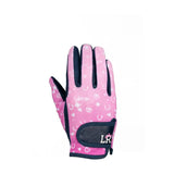 Pony Fantasy Riding Gloves by Little Rider Navy/Pink Child Small Riding Gloves Barnstaple Equestrian Supplies