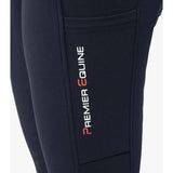 Premier Equine Alexa Ladies Riding Tights 22" Navy Riding Tights Barnstaple Equestrian Supplies