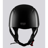 Black matte finish premier equine artemis gloss jockey skull helmet with sleek design and adjustable black straps
