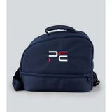 Navy premier equine odyssey team helmet bag made from insulated pe with top handle and adjustable shoulder strap