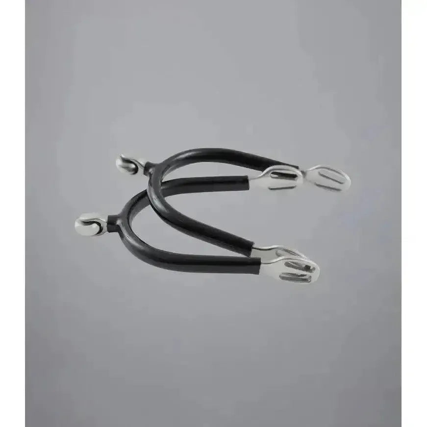 Premier Equine Rubber Covered Roller Ball Spurs Spurs
