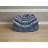 Premium Orkney Tweed Fleece Lined Bolster Beds Gray Intermediate Dog Beds