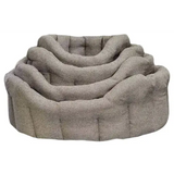 Premium Orkney Tweed Oval Beds Blue Intermediate Dog Beds
