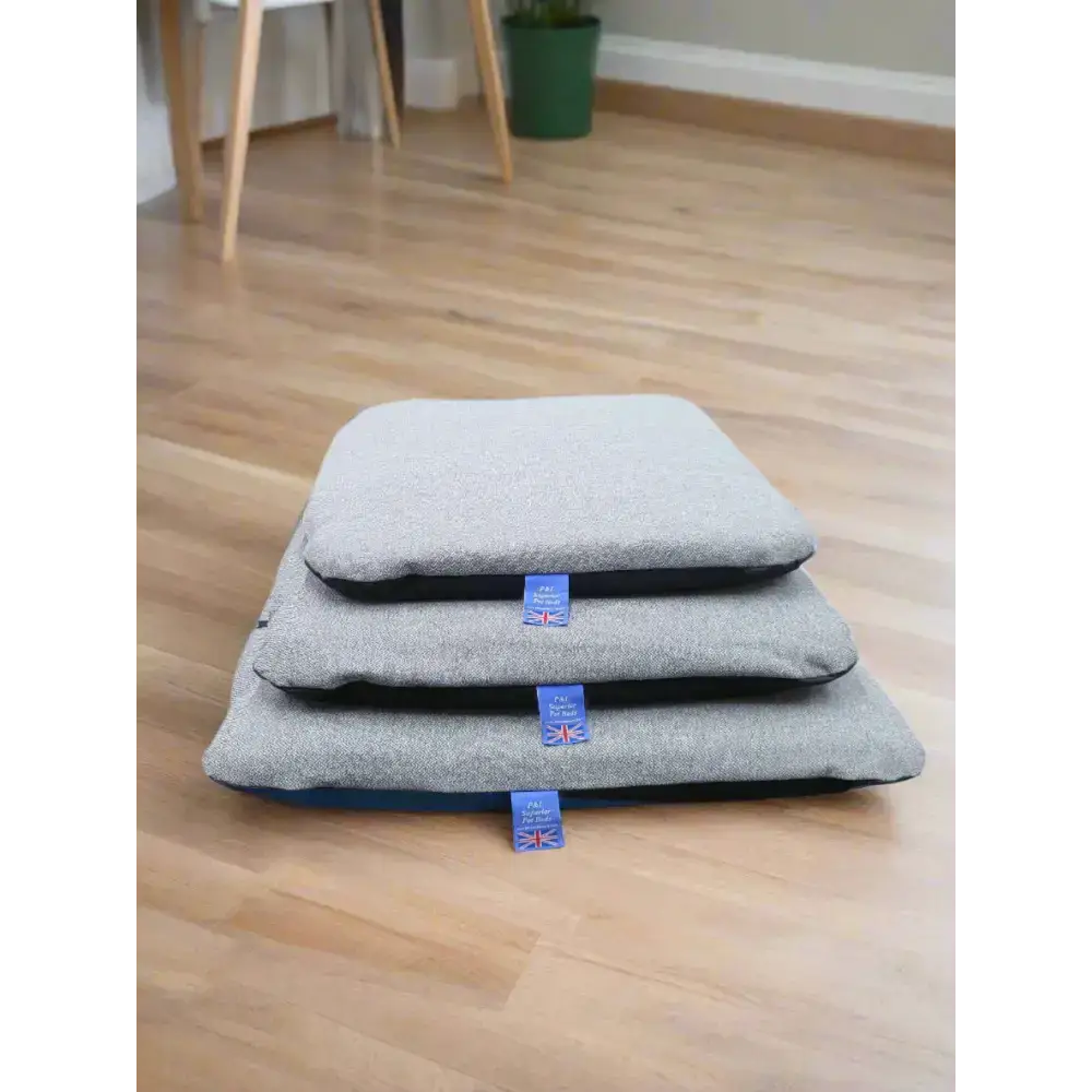 Premium Orkney Tweed Removable Cover Duvet Gray Small Dog Beds