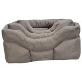 Premium Rectangular High Sided Orkney Tweed Beds Green Medium Dog Beds