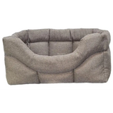 Premium Rectangular High Sided Orkney Tweed Beds Green Medium Dog Beds