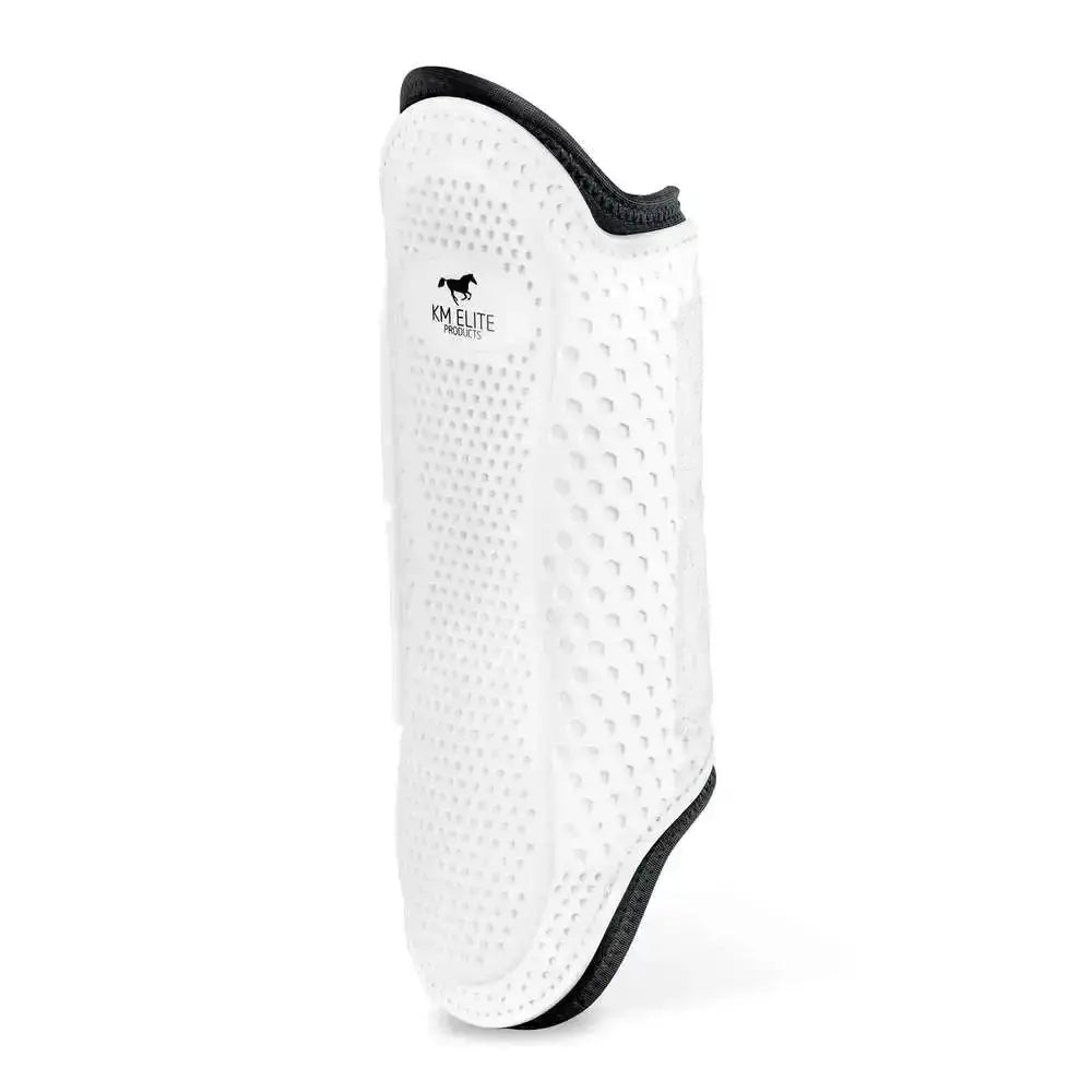 White km elite pro mesh hybrid brushing boot with black trim and perforated protective guard design