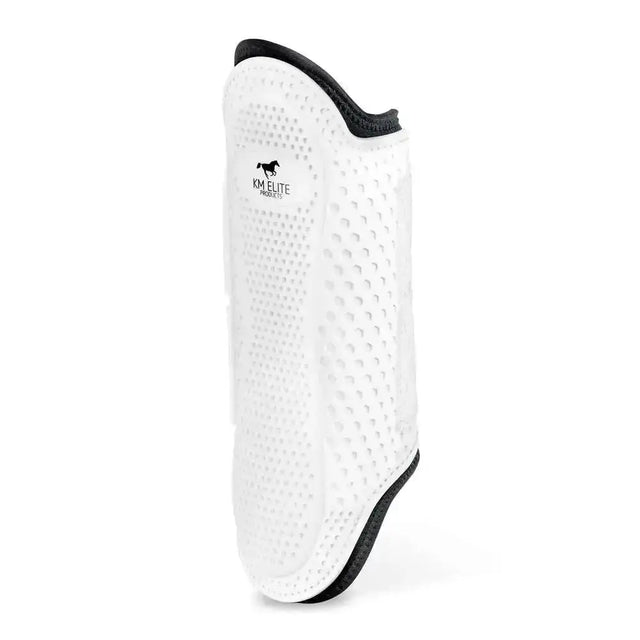 White km elite pro mesh hybrid brushing boot with black trim and perforated protective guard design