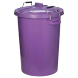 Prostable Dustbins Feed Storage Bins Purple Buckets & Bowls