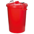 Prostable Dustbins Feed Storage Bins Red Buckets & Bowls