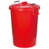 Prostable Dustbins Feed Storage Bins Red Buckets & Bowls