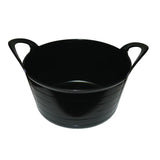 Prostable Flexi Feed Skip 12 Lt Black Buckets & Bowls Barnstaple Equestrian Supplies