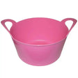 Pink plastic prostable flexi feed skip 12 lt bucket with two looped handles perfect versatile feed skip