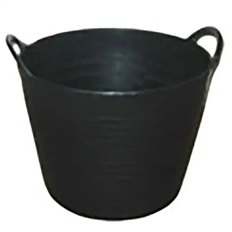 Black plastic prostable flexi feed tub 40 lt with two looped handles versatile feed skip for easy carrying