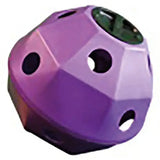 Purple geometric prostable hayball small hay feeder with 5cm diameter holes and green gemstone accent