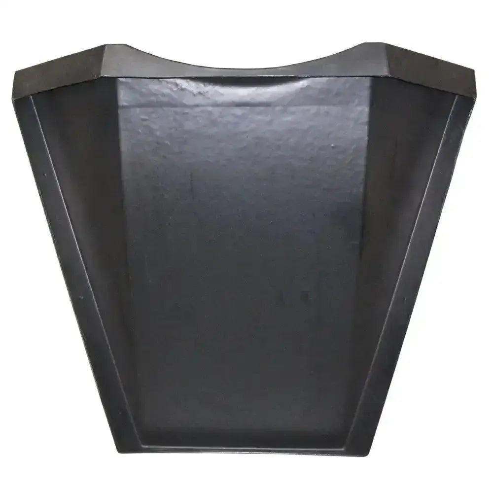 Black matte metal prostable hayfeeder hay bar with geometric design and curved top edge for easy hay feeding