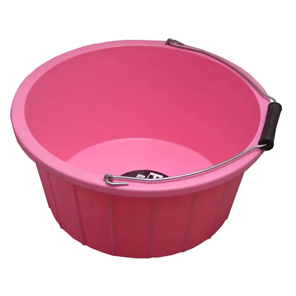 ProStable Shallow Bucket - 3 gallon Buckets & Bowls Pink Barnstaple Equestrian Supplies
