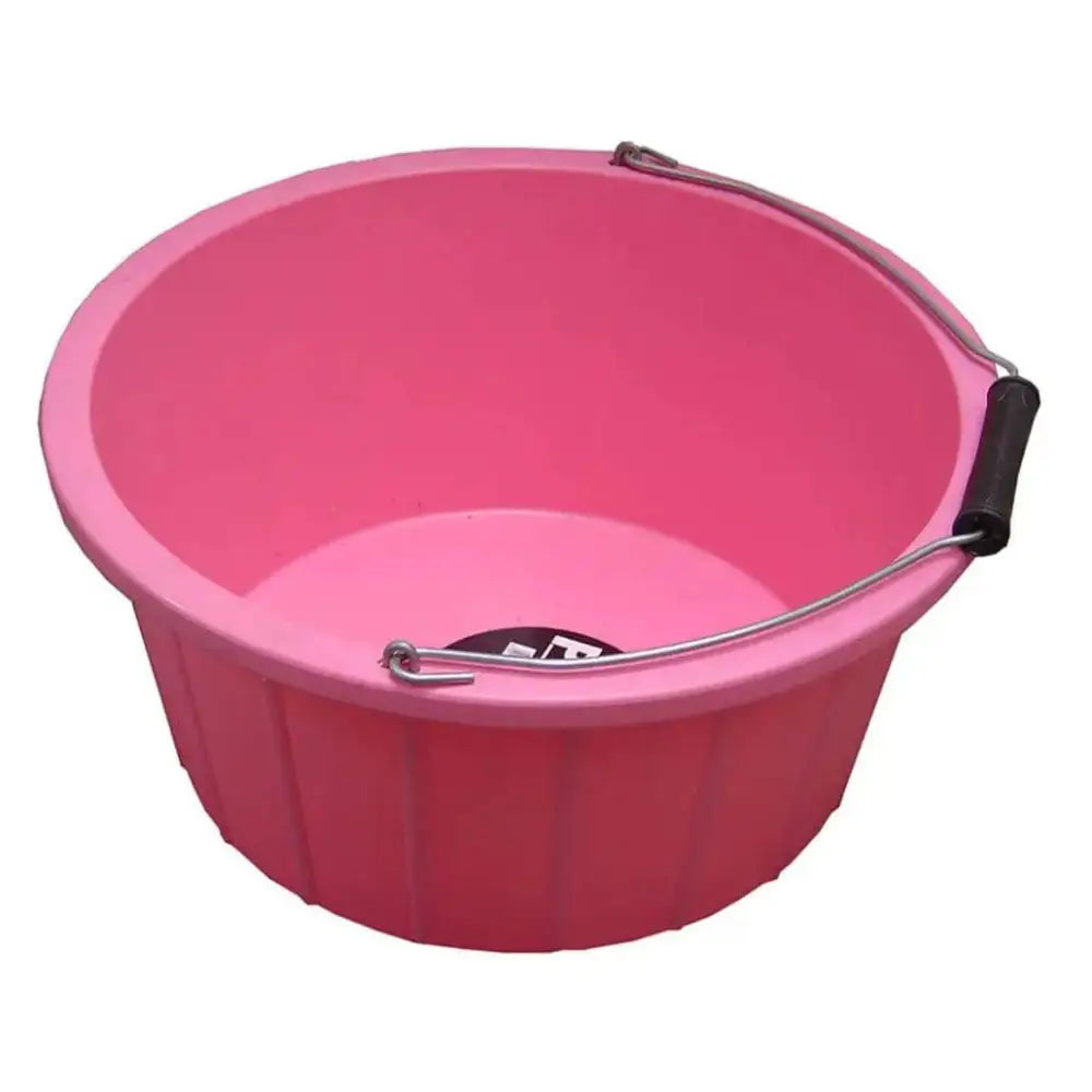 ProStable Shallow Bucket - 3 gallon Pink Buckets & Bowls Barnstaple Equestrian Supplies