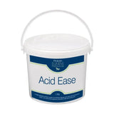 White plastic bucket of protexin acid ease soft fibre pellet for easy palatable soft fibre feed for horses