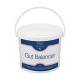 White plastic bucket with handle labeled protein equine premium gut balancer 7kg for protexin gut balancer digestive support