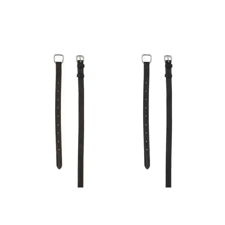 PS of Sweden Throatlatches Dark Stitches Brown Cob / 2 Bridle Accessories Barnstaple Equestrian Supplies