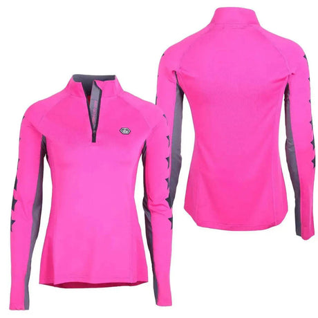 QHP Base Layers Paradise Pink Junior Perfect Cross Country Colours and Team Colours 152cm / 12yrs QHP Baselayers Barnstaple Equestrian Supplies