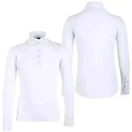 QHP Emilee Crystal Competition Shirt Ladies 10 / 34" Show Shirts