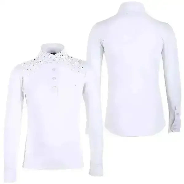 QHP Emilee Crystal Show Shirt Junior Childs 8 / 24&Quot; Show Shirts