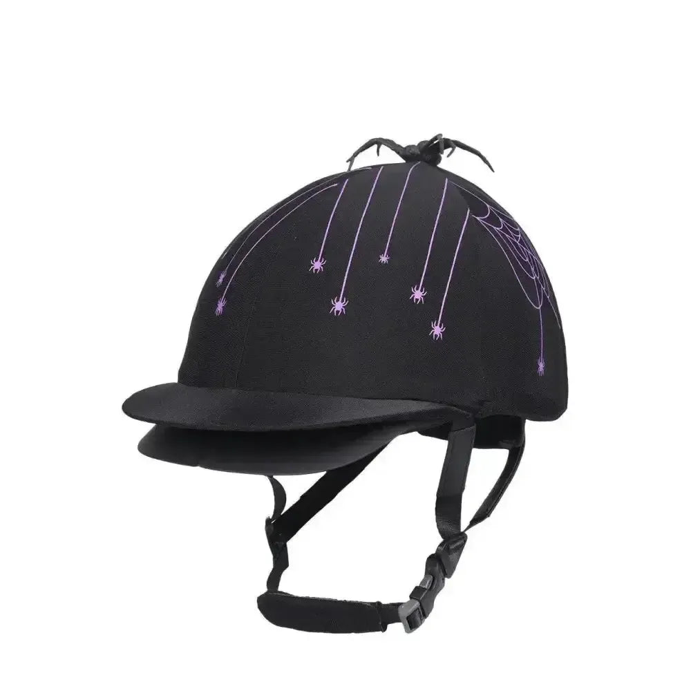 QHP Halloween Hat Covers Black / Spider Hat Silks